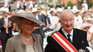King Albert & Queen Paola Attends A Royal Wedding Of Prince Albert & Charlene Of Monaco