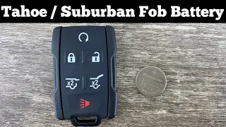 How To Change A Tahoe / Suburban Remote Key Fob Battery - Replace Chevy Replacement Batteries