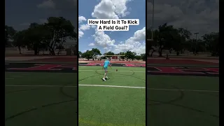 How Hard Is It To Kick A Field Goal? #Shorts