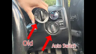 Golf MK4 GTI auto headlights switch upgrade!