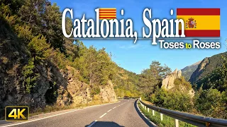 Driving through Catalonia in Spain 🇪🇸 From Toses to Roses on the Mediterranean sea