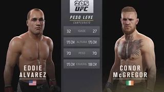 EDDIE ALVAREZ VS CONOR McGREGOR  12/11/16  UFC 205