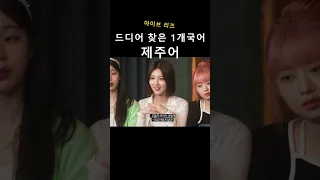 드디어 찾은 1개국어 "제주어" [아이브 리즈] in 침착맨 아이브 초대석