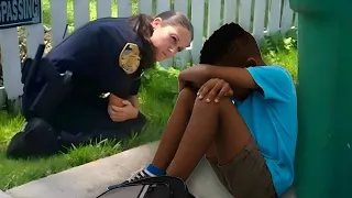 I’m Waiting for Mommy" boy Says to cops, Next Day She Sees Him Still crying at Same Spot