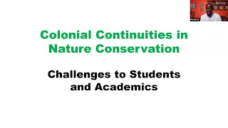 Colonial Continuities in Nature Conservation / Koloniale Kontinuitäten im Naturschutz