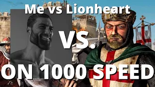 Can you beat Lionheart on 1000 GAME SPEED? (MAXIMUM UCP GAMESPEED) - Stronghold Crusader