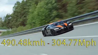 Bugatti Chiron Top Speed 490 Km/h | 305 Mph  (Breaking World Record)