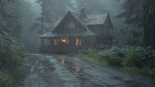 Sleep Well After 5 Minutes With Heavy Rain In The Forest | Natural Sounds for Sleeping and Relaxing