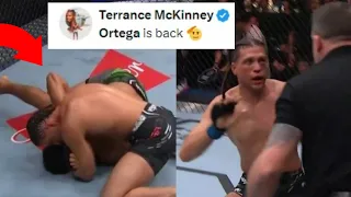 FIGHTERS REACT TO BRIAN ORTEGA SUBMITTING YAIR RODRIGUEZ | ORTEGA VS RODRIGUEZ REACTIONS