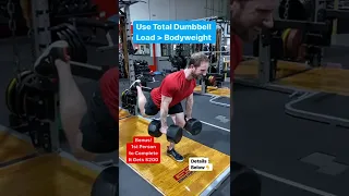 Can you PASS This Fitness TEST? Single Leg RDL Row with 100 LB Dumbbells