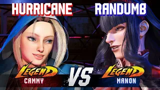 SF6 ▰ HURRICANE (Cammy) vs RANDUMB (Manon) ▰ High Level Gameplay