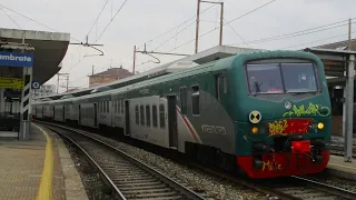 TRENI IN TRANSITO, ARRIVO & PARTENZA alla stazione di MILANO LAMBRATE