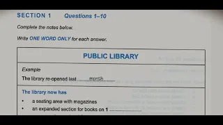 Public library ielts listening 720p | HD Audio