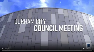 Virtual Durham City Council Sept 8, 2020 (Live Stream)