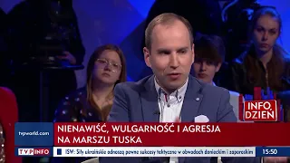 Wulgaryzmy i agresja na marszu PO. Goście „Strefy Starcia” komentowali skandaliczne incydenty