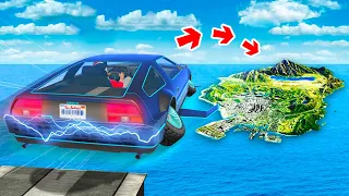 СМОЖЕТ ЛИ ЛЕТАЮЩИЙ DELOREAN ПЕРЕЛЕТЕТЬ ВСЮ КАРТУ В ГТА 5 ? - ЭКСПЕРИМЕНТ В GTA 5