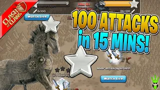 100 ATTACKS IN THE LAST 15 MINUTES OF WAR!!