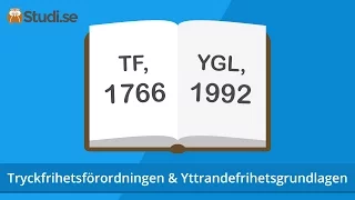 Tryckfrihetsförordningen & Yttrandefrihetsgrundlagen (Samhällskunskap) - www.binogi.se