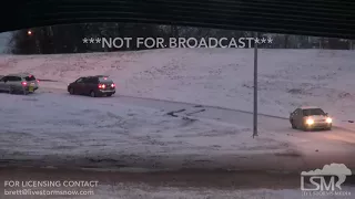 1-16-2018 Memphis, Tn Cars sliding all over Memphis during morning commute after heavy snow