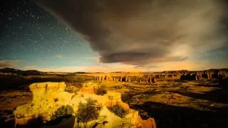 Cathedral Valley at Night - Timelapse