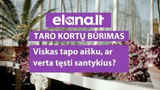 Būrimas iš Taro kortų - viskas tapo aišku ar verta tęsti santykius?