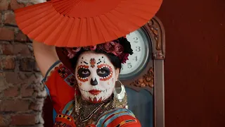 Студия танца трайбл в Кирове "АРУНА" - Санта Муэрте, Мексика, трайбл с веерами