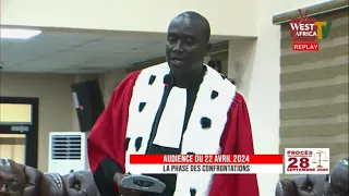 REPLAY - Procès du 28 Septembre 2009 - Les confrontations du 22 avril 2024 sur WEST AFRICA TV et …