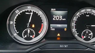 Acceleration on the autobahn - Škoda Superb 2020 2.0 TDI ea288evo