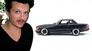 Ich mache 'n Design & Car Review vom Mercedes 560 SL AMG 6.0 R107 mit 1:18 Modellauto | ottomobile