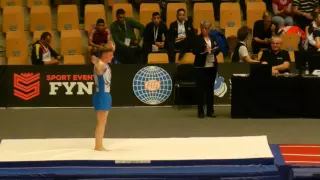 RUS Nikita Lenin Final pass 15 16 Mens Tumbling 2015 World Age Group Competition Denmark 4th place
