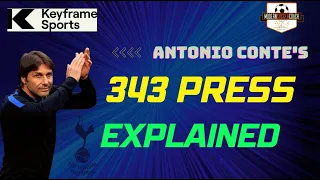 Antonio Conte's Spurs 3-4-3 Pressing System Explained!!!