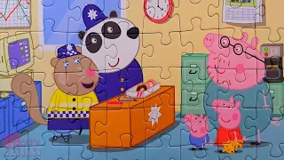 Peppa Pig with his Family and Friends - Collection of puzzles for kids | Merry Nika