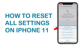 How To Reset All Setting On IPhone After IOS 17 Update