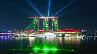 Singapore - SPECTACULAR light, laser & water show
