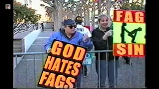 Westboro Baptist Church And Street Preachers Protest Act Up (1999)