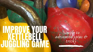 Kettlebell juggling tutorial with slow motion | Simple to complex tricks