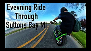 Evening RIde Through Suttons Bay Michigan