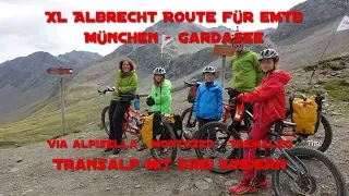 XL Albrecht Route für eMTB mit drei Kindern