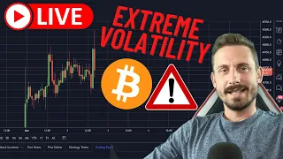 🚨EXTREME VOLATILITY FOR BITCOIN AND CRYPTO!! (Live Analysis)