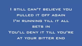 New Found Glory - All Downhill From Here Lyrics