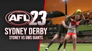 Sydney Derby in AFL 23!! - Sydney vs GWS Giants (No Commentary HD)