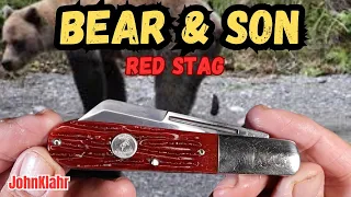 Bear & Son Red Stag Barlow Knife is a piece of ....