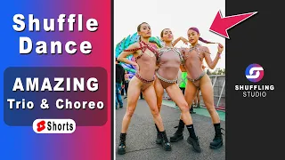 Amazing Shuffle Dance Trio 😱🔥 on 2022 TikTok songs - Melbourne Shuffle Dance Music (La Pasion)