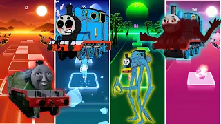 Scary green thomas vs Thomas the train vs Thomas monster train vs Evil thomas EDM rush
