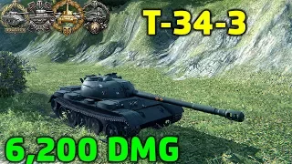 World Of Tanks | T-34-3 - 6200 Damage - 9 Kills