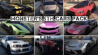 How to install Real Sound Cars Pack for GTA 5 2023 - (MONSTER's 5th Cars Pack) Free DOWNLOAD #5