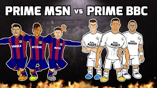 🔥MSN vs BBC🔥 (Messi Suarez Neymar vs Bale Benzema Cristiano Ronaldo Frontmen 5.6 El Clasico)