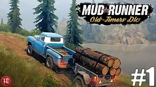 SpinTires MudRunner: NEW DLC! Old Timers part 1: Rocky Hills and New Lumber Trailer! PC Gameplay