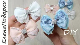 Новогодние бантики 😨 2 простых способа как сделать бантики на Новый год 🎀 DIY BOW 😨 arco