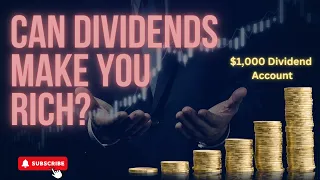 Using Dividend Investing to Make MONEY! $1,000 Dividend Only Account